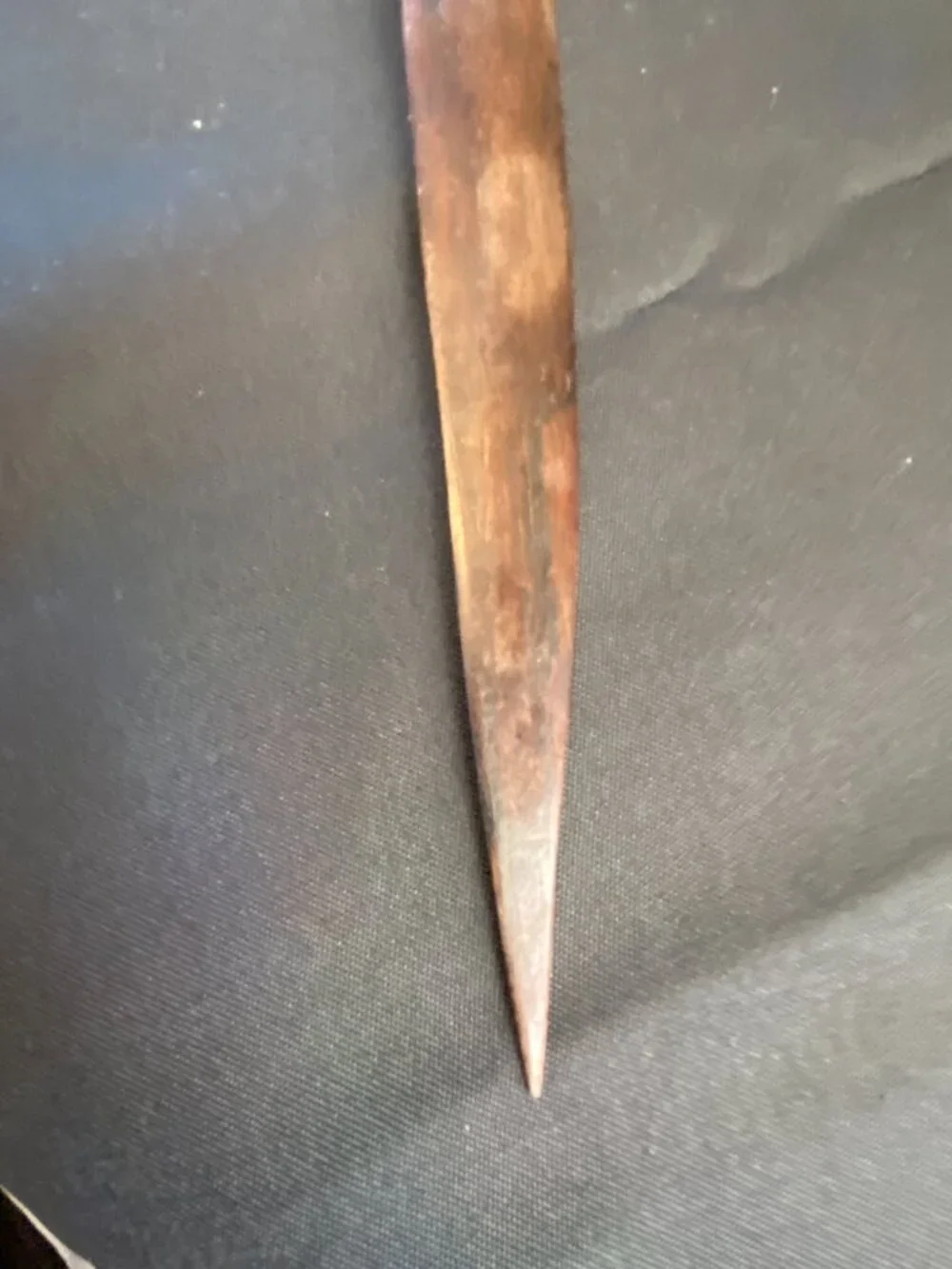 Vintage (1970's) Hand-carved African Wooden Letter Opener Ebony or Iroko 10